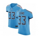 Men's Nike Tennessee Titans #33 Dion Lewis Light Blue Alternate Vapor Untouchable Elite Player NFL Jersey