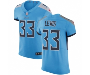 Men's Nike Tennessee Titans #33 Dion Lewis Light Blue Alternate Vapor Untouchable Elite Player NFL Jersey