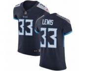 Men's Nike Tennessee Titans #33 Dion Lewis Navy Blue Team Color Vapor Untouchable Elite Player NFL Jersey