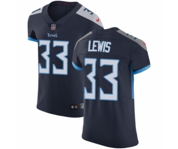 Men's Nike Tennessee Titans #33 Dion Lewis Navy Blue Team Color Vapor Untouchable Elite Player NFL Jersey