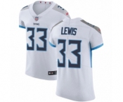 Men's Nike Tennessee Titans #33 Dion Lewis White Vapor Untouchable Elite Player NFL Jersey