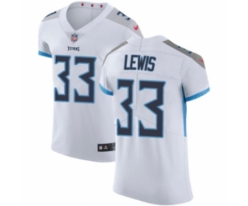 Men's Nike Tennessee Titans #33 Dion Lewis White Vapor Untouchable Elite Player NFL Jersey