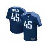 Men's Nike Tennessee Titans #45 Jalston Fowler Elite Navy Blue Alternate NFL Jersey