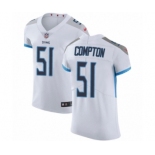 Men's Nike Tennessee Titans #51 Will Compton White Vapor Untouchable Elite Player NFL Jersey