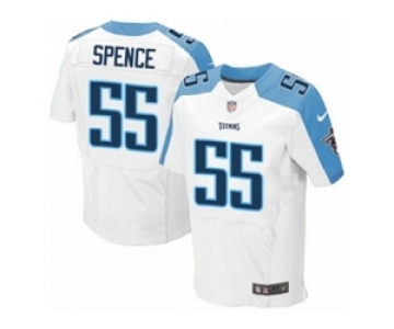 Men's Nike Tennessee Titans #55 Sean Spence Elite White NFL Jersey