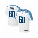 Men's Nike Tennessee Titans #60 Ben Jones Elite White NFL Jersey