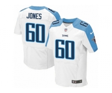 Men's Nike Tennessee Titans #60 Ben Jones Elite White NFL Jersey