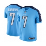 Men's Nike Tennessee Titans #7 Blaine Gabbert Elite Light Blue Rush Vapor Untouchable NFL Jersey