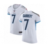 Men's Nike Tennessee Titans #7 Blaine Gabbert White Vapor Untouchable Elite Player NFL Jersey