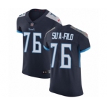 Men's Nike Tennessee Titans #76 Xavier Su'a-Filo Navy Blue Team Color Vapor Untouchable Elite Player NFL Jersey