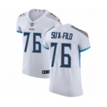 Men's Nike Tennessee Titans #76 Xavier Su'a-Filo White Vapor Untouchable Elite Player NFL Jersey