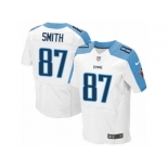 Men's Nike Tennessee Titans #87 Jonnu Smith Elite White NFL Jersey