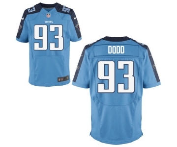 Men's Nike Tennessee Titans #93 Kevin Dodd Elite Light Blue Team Color NFL Jersey