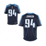 Men's Nike Tennessee Titans #94 Austin Johnson Elite Navy Blue Alternate NFL Jersey