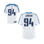 Men's Nike Tennessee Titans #94 Austin Johnson Elite White NFL Jersey