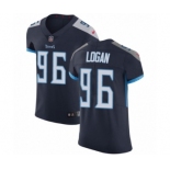 Men's Nike Tennessee Titans #96 Bennie Logan Navy Blue Team Color Vapor Untouchable Elite Player NFL Jersey