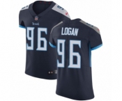 Men's Nike Tennessee Titans #96 Bennie Logan Navy Blue Team Color Vapor Untouchable Elite Player NFL Jersey