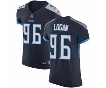 Men's Nike Tennessee Titans #96 Bennie Logan Navy Blue Team Color Vapor Untouchable Elite Player NFL Jersey