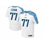 Men's Tennessee Titans #77 Taylor Lewan White Elite NFL Jersey