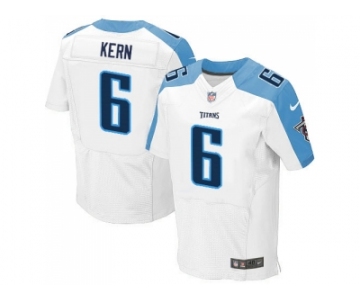 Nike Tennessee Titans #6 Brett Kern White Men Stitched NFL Elite Jersey