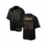 Nike Tennessee Titans #78 Jack Conklin Black Men's Stitched NFL Elite Pro Line Gold Collection Jersey