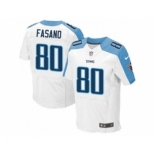 Nike Tennessee Titans #80 Anthony Fasano white Jerseys(Elite)