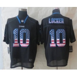 nike nfl jerseys tennessee titans #10 jake locker black[Elite USA flag fashion]