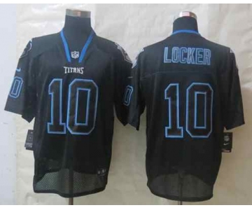 nike nfl jerseys tennessee titans #10 jake locker black[Elite lights out]