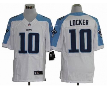 nike nfl jerseys tennessee titans #10 jake locker white[Elite]