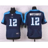 nike nfl jerseys tennessee titans #12 whitehurst blue[Elite]