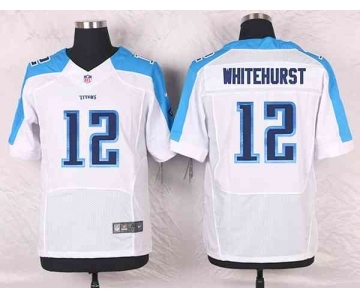 nike nfl jerseys tennessee titans #12 whitehurst white[Elite]