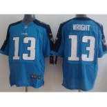 nike nfl jerseys tennessee titans #13 wright blue[Elite]