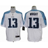 nike nfl jerseys tennessee titans #13 wright white[Elite]