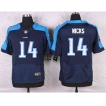 nike nfl jerseys tennessee titans #14 nicks blue[Elite]