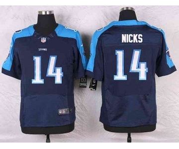 nike nfl jerseys tennessee titans #14 nicks blue[Elite]