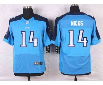 nike nfl jerseys tennessee titans #14 nicks lt.blue[Elite]