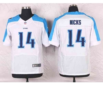 nike nfl jerseys tennessee titans #14 nicks white[Elite]