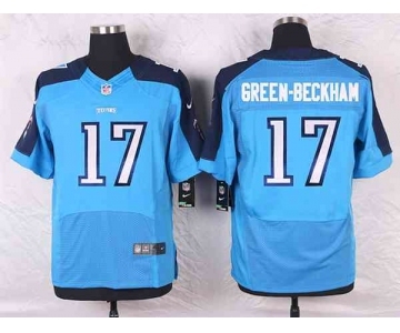 nike nfl jerseys tennessee titans #17 green-beckham lt.blue[Elite]