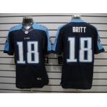 nike nfl jerseys tennessee titans #18 kenny britt dk.blue[Elite]