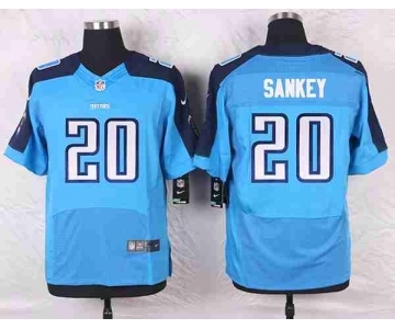 nike nfl jerseys tennessee titans #20 sankey lt.blue[Elite]