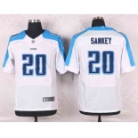 nike nfl jerseys tennessee titans #20 sankey white[Elite]