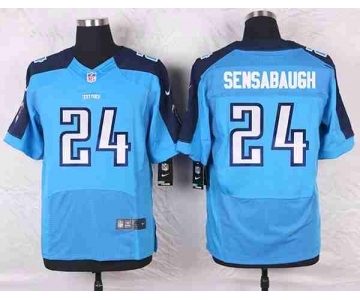 nike nfl jerseys tennessee titans #24 sensabaugh lt.blue[Elite]