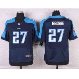 nike nfl jerseys tennessee titans #27 george blue[Elite]