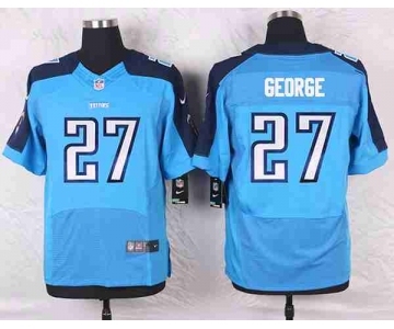 nike nfl jerseys tennessee titans #27 george lt.blue[Elite]