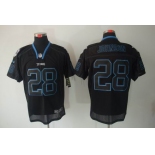 nike nfl jerseys tennessee titans #28 chris johnson black[Elite lights out]