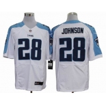 nike nfl jerseys tennessee titans #28 chris johnson white[elite]