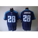 nike nfl jerseys tennessee titans #28 johnson dk blue[Elite]