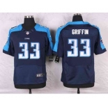 nike nfl jerseys tennessee titans #33 griffin blue[Elite]