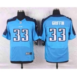 nike nfl jerseys tennessee titans #33 griffin lt.blue[Elite]