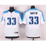 nike nfl jerseys tennessee titans #33 griffin white[Elite]